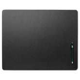 Black Leather Conference Table Pad, 20 x 16